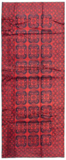 Afghan Teimani 4'9" x 12'2" Hand-knotted Wool Rug 