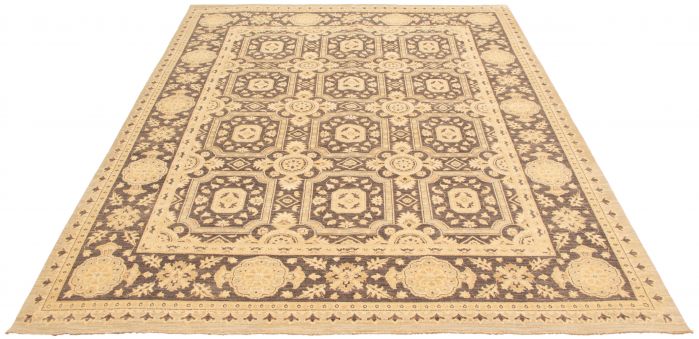 Pakistani Peshawar Oushak 9'10" x 12'4" Hand-knotted Wool Rug 