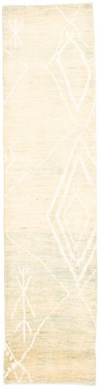 Pakistani Marrakech 2'9" x 11'5" Hand-knotted Viscose, Wool Rug 