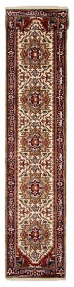 Indian Serapi Heritage 2'7" x 19'5" Hand-knotted Wool Runner Rug 