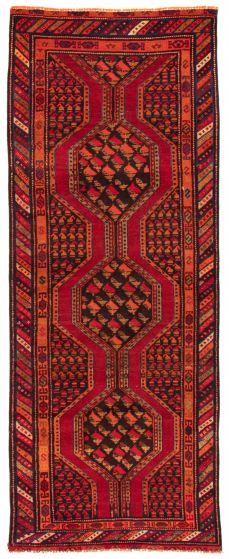 Persian Style 3'8" x 9'5" Hand-knotted Wool Rug 
