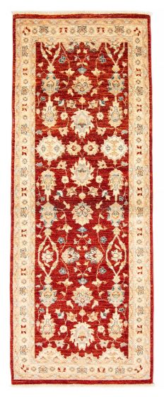 Afghan Chobi Finest 3'1" x 8'0" Hand-knotted Wool Rug 