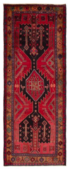 Persian Style 3'6" x 9'0" Hand-knotted Wool Rug 