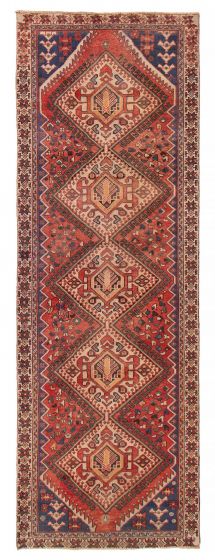 Persian Style 3'2" x 9'2" Hand-knotted Wool Rug 