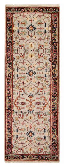 Indian Serapi Heritage 2'8" x 8'1" Hand-knotted Wool Runner Rug 