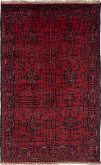 Afghan Finest Khal Mohammadi 4'0" x 6'6" Hand-knotted Wool Rug 
