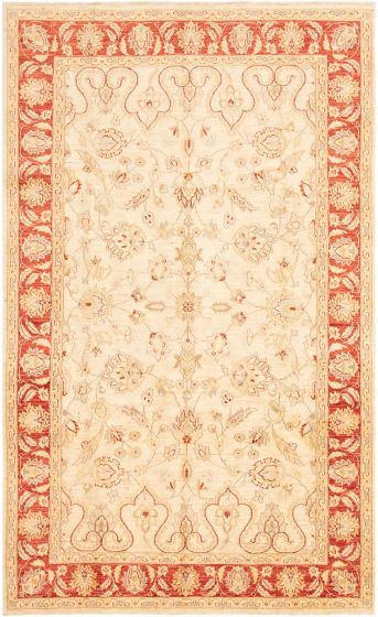 Afghan Chobi Finest 6'6" x 10'7" Hand-knotted Wool Rug 