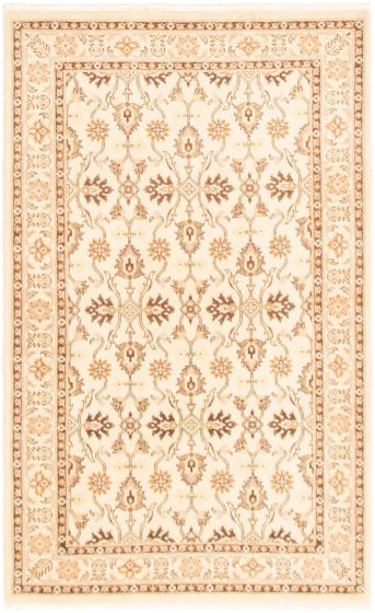 Indian Mirzapur 3'1" x 5'1" Hand-knotted Wool Rug 