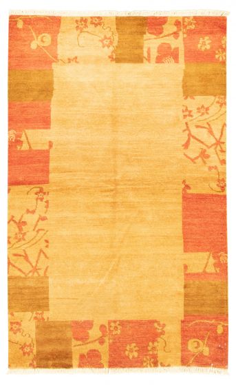 Pakistani Peshawar Ziegler 4'0" x 6'6" Hand-knotted Wool Rug 