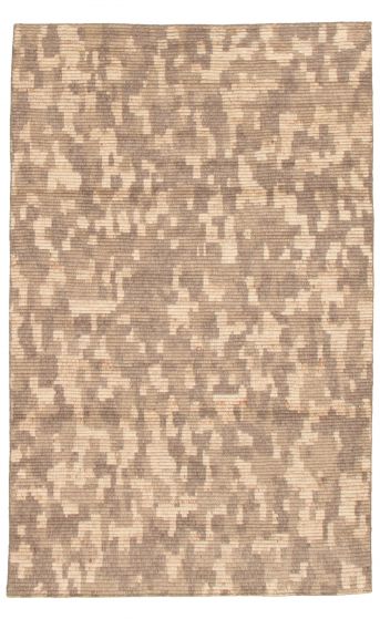 Indian Tangier 5'0" x 7'11" Hand-knotted Wool Rug 