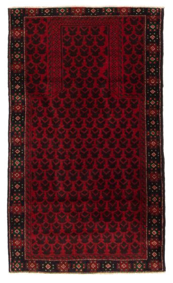 Afghan Teimani 2'10" x 4'11" Hand-knotted Wool Rug 
