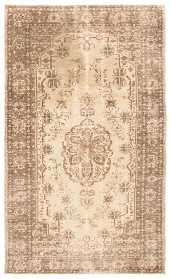 Turkish Melis Vintage 5'5" x 9'0" Hand-knotted Wool Rug 