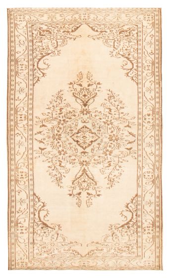 Turkish Antalya Vintage 5'3" x 8'11" Hand-knotted Wool Rug 