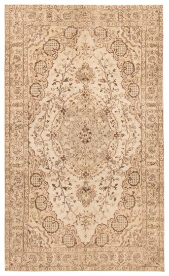 Turkish Antalya Vintage 5'2" x 8'11" Hand-knotted Wool Rug 