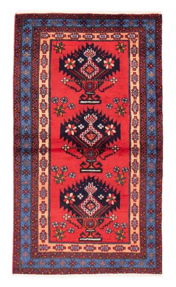 Perisan Style 3'10" x 6'7" Hand-knotted Wool Rug 