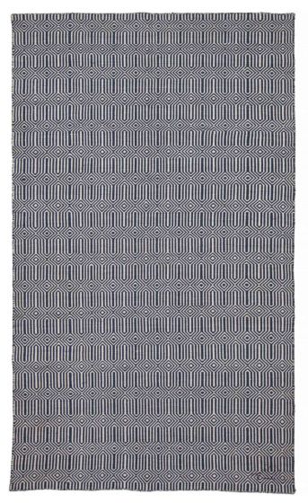Indian Nevada 4'11" x 8'1" Flat-Weave Wool Kilim 