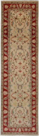 Afghan Chobi Finest 2'8" x 9'7" Hand-knotted Wool Rug 