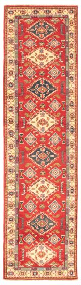 Afghan Finest Ghazni 2'7" x 10'0" Hand-knotted Wool Rug 