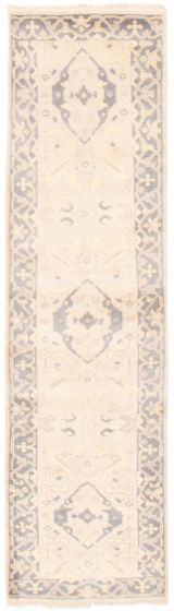 Indian Royal Oushak 2'8" x 9'10" Hand-knotted Wool Rug 