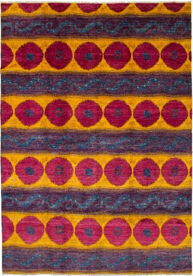 Indian Shalimar 9'10" x 14'2" Hand-knotted Wool Rug 