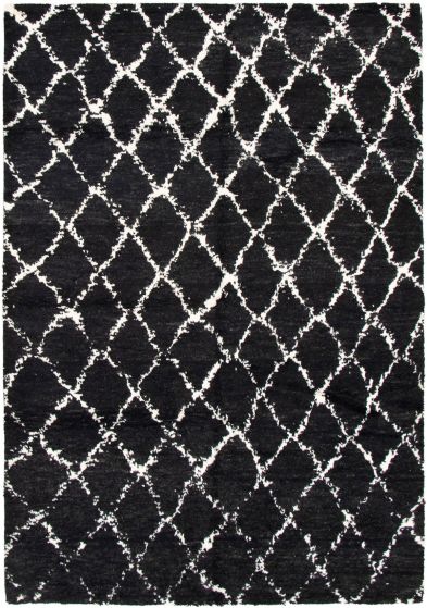 Indian Arlequin 6'0" x 9'0" Hand-knotted Wool Rug 
