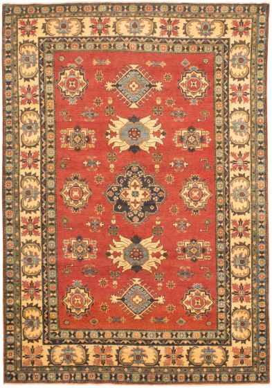 Afghan Finest Ghazni 6'5" x 9'6" Hand-knotted Wool Rug 