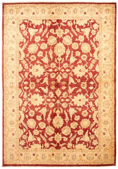 Afghan Chobi Finest 6'6" x 9'4" Hand-knotted Wool Rug 