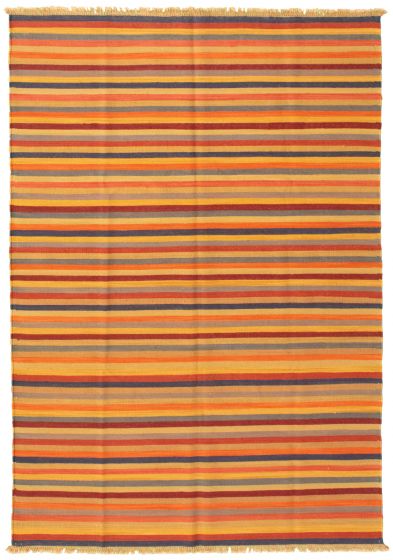 Turkish Sundance 5'0" x 7'1" Flat-Weave Wool Kilim 