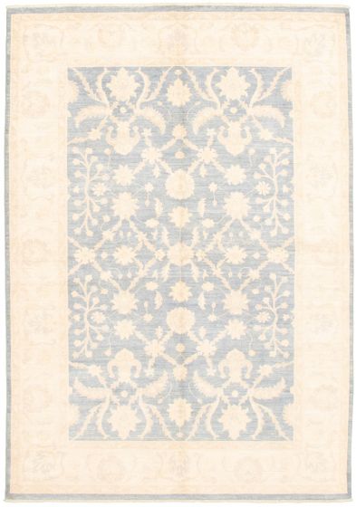 Pakistani Peshawar Oushak 6'3" x 9'0" Hand-knotted Wool Rug 