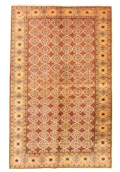 Turkish Kayseri Vintage 6'5" x 9'5" Hand-knotted Wool Rug 