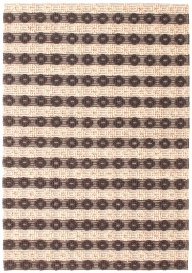 Indian Sienna 5'4" x 7'8" Braided Weave Wool Rug 