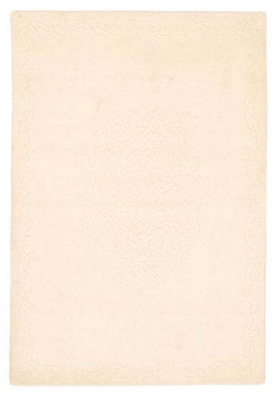 Indian Indo Vintage 4'0" x 6'0" Hand-knotted Wool Rug 