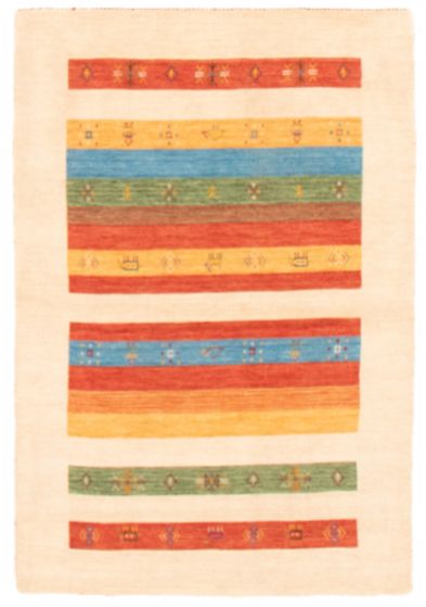 Indo Gabbeh 4'0" x 6'0" Hand Loomed Wool Rug 