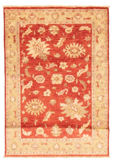 Afghan Chobi Finest 4'5" x 6'3" Hand-knotted Wool Rug 