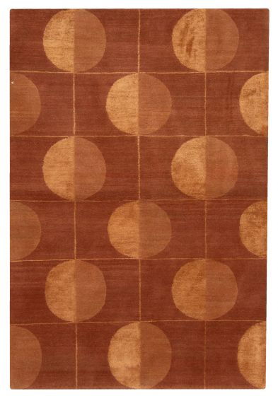 Nepal Opulence 4'0" x 5'11" Hand-knotted Silk & Wool Rug 