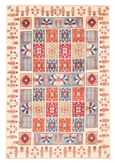 Afghan Finest Ghazni 6'8" x 9'8" Hand-knotted Wool Rug 