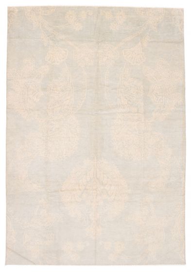 Indian Finest Oushak 9'0" x 12'7" Hand-knotted Wool Rug 