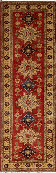 Afghan Finest Ghazni 2'10" x 9'10" Hand-knotted Wool Rug 