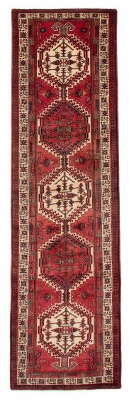 Persian Style 3'5" x 11'2" Hand-knotted Wool Rug 