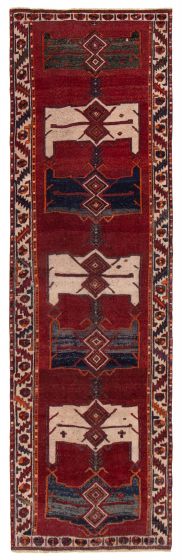 Persian Style 4'4" x 13'10" Hand-knotted Wool Rug 