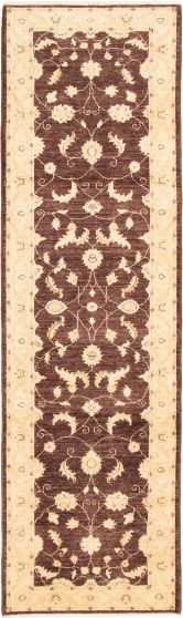 Pakistani Peshawar Oushak 2'9" x 10'0" Hand-knotted Wool Rug 