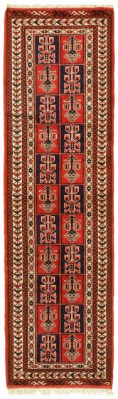 Turkmenistan Turkman 2'8" x 9'6" Hand-knotted Wool Rug 