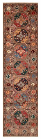Afghan Uzbek Ghazni 2'7" x 9'10" Hand-knotted Wool Rug 