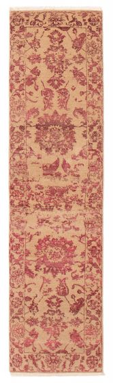 Indian Heritage 2'7" x 9'9" Hand-knotted Silk & Wool Rug 
