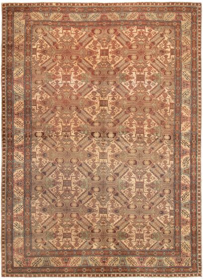 Turkish Kayseri Vintage 6'4" x 9'1" Hand-knotted Wool Rug 