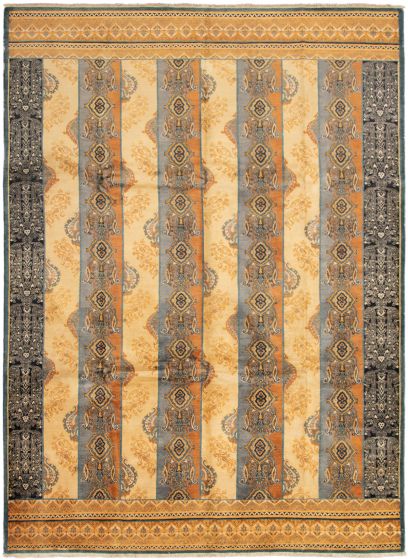 Pakistani Peshawar Oushak 10'3" x 13'10" Hand-knotted Wool Rug 