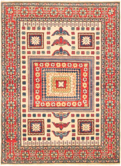 Afghan Finest Ghazni 4'10" x 6'8" Hand-knotted Wool Rug 