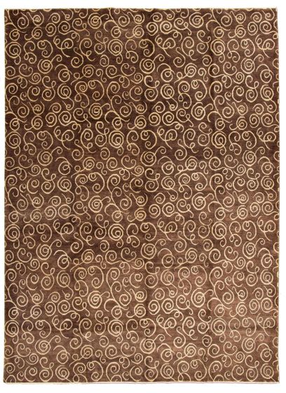 Nepal Zen 10'1" x 13'10" Hand-knotted Wool Rug 