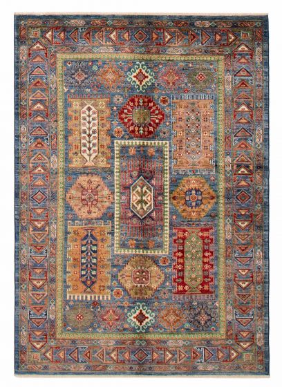 Pakistani Modern Ersari 5'1" x 7'1" Hand-knotted Wool Rug 