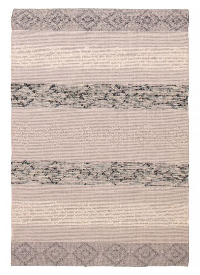 Indian Sienna 6'2" x 9'0" Braid weave Wool Rug 